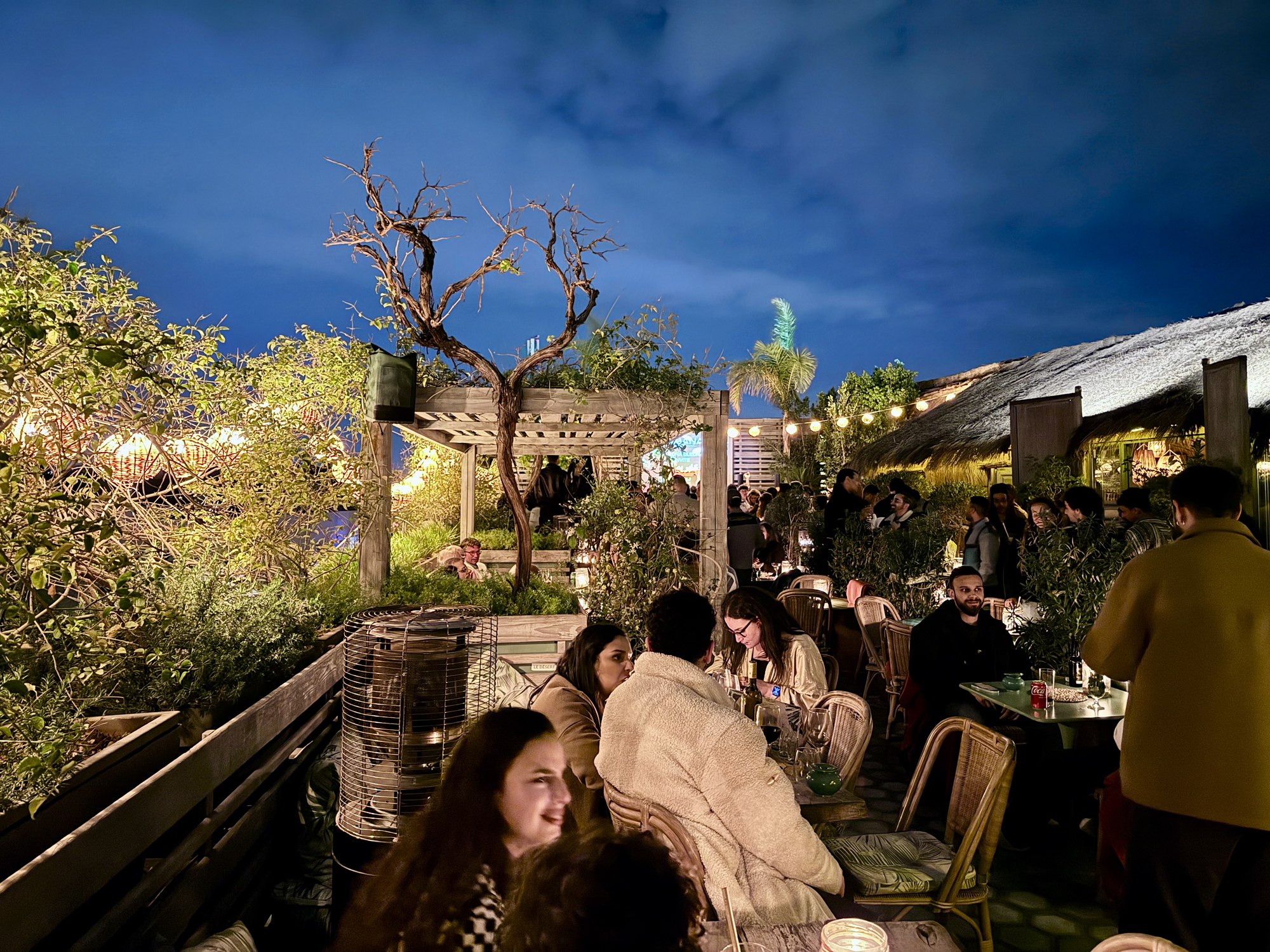 Kabana Rooftop at night 